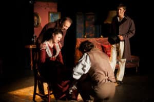 Comédiens du spectacle de l'Héritage de Maupassant mise en scène Stéphane Rugraff