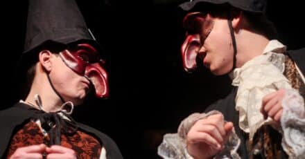 Comédiens maque commedia dell'arte