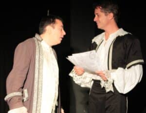 Scène de deux comédiens de la petite Molière
